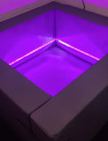 LED Soft Play Colour Ball Pool with Clear Balls